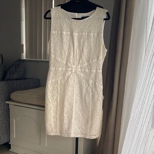 B. Smart Ivory Lace Mini Dress 14